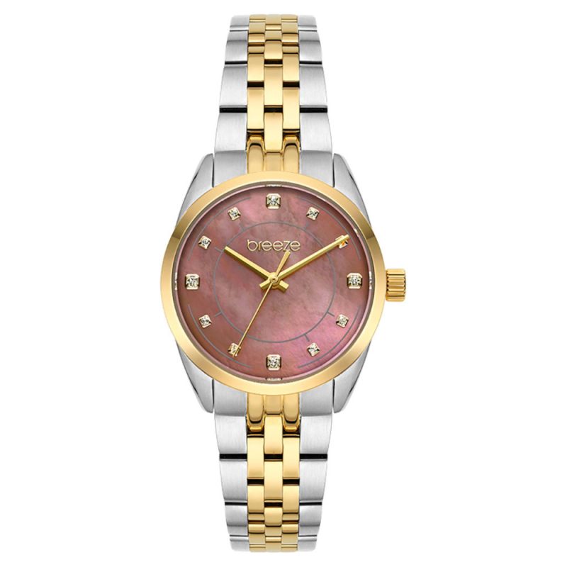 Breeze Ocealis Crystals Two Tone Stainless Steel Bracelet 712611.5