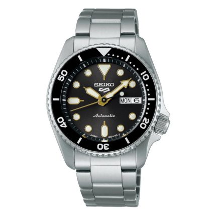 Seiko 5 Sports SKX New Colour Collection "Street Stonewash" Automatic Silver Stainless Steel Bracelet SRPL79K1J