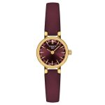 Tissot T-Lady Lovely Round Bordeaux Leather Strap T1400093637100