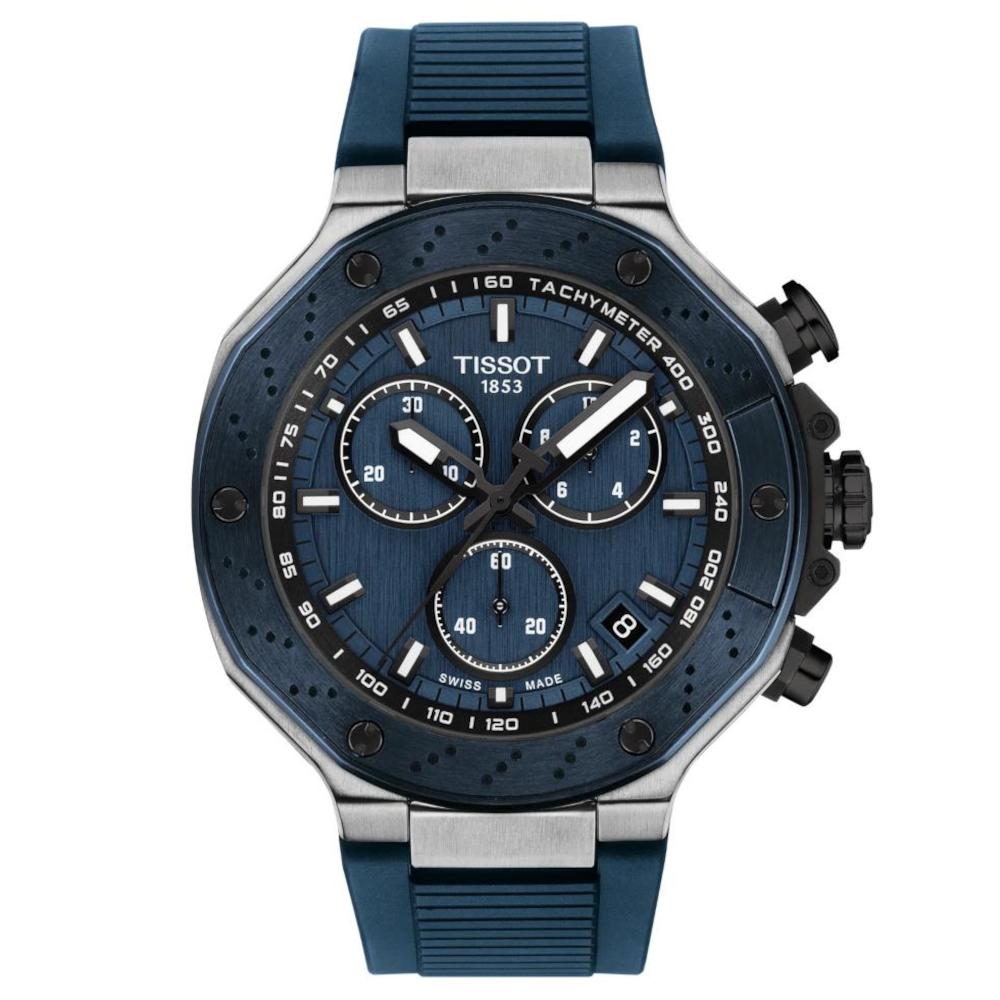 Tissot T-Sport T-Race Chronograph Blue Synthetic Strap T1414172704100 Tissot T-Sport T-Race Chronograph Blue Synthetic Strap T1414172704100