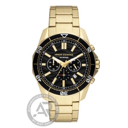 Armani Exchange Spencer Gold Stainless Steel Bracelet Chronograph AX1958