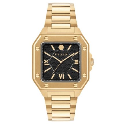 Philipp Plein Edge Gold Stainless Steel Bracelet PWYGA0426