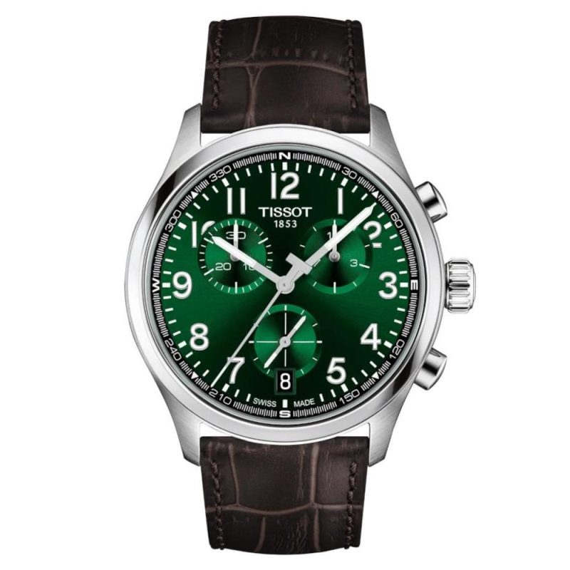 Tissot T-Sport Chrono L Brown Leather Strap Chronograph T1164171609200