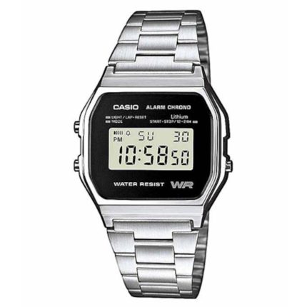 Casio Vintage Silver Stainless Steel Bracelet A-158WEA-1EF