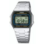 Casio Vintage Silver Stainless Steel Bracelet A-164WA-1
