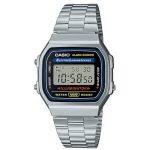 Casio Vintage Silver Stainless Steel Bracelet A-168WA-1