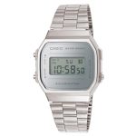 Casio Vintage Silver Stainless Steel Bracelet A-168WEM-7EF