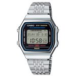 Casio Vintage Dual Time Silver Stainless Steel Bracelet ABL-100WE-1AEF