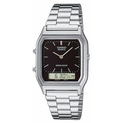 Casio Vintage Silver Stainless Steel Bracelet AQ-230A-1DM