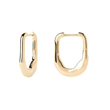 PDPAOLA ΣΚΟΥΛΑΡΙΚΙΑ ESSENTIALS MAGMA HOOPS ΑΠΟ ΚΙΤΡΙΝΟ ΕΠΙΧΡΥΣΩΜΕΝΟ ΑΣΗΜΙ AR01-C28-U
