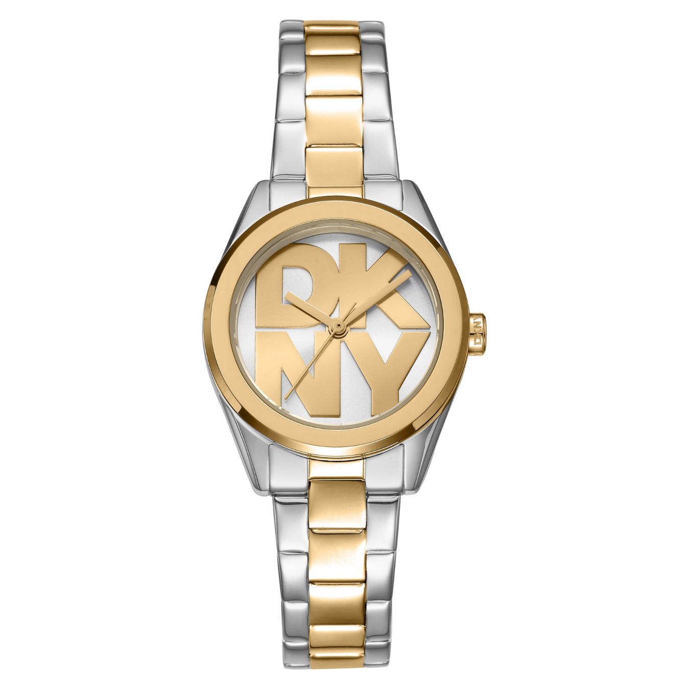 Dkny Logo Two Tone Stainless Steel Bracelet DK1L145M0095 Dkny Logo Two Tone Stainless Steel Bracelet DK1L145M0095