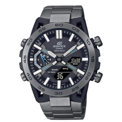 CASIO Edifice Sospensione Tough Solar Grey Stainless Steel Bracelet Chronograph ECB-2000DC-1AEF