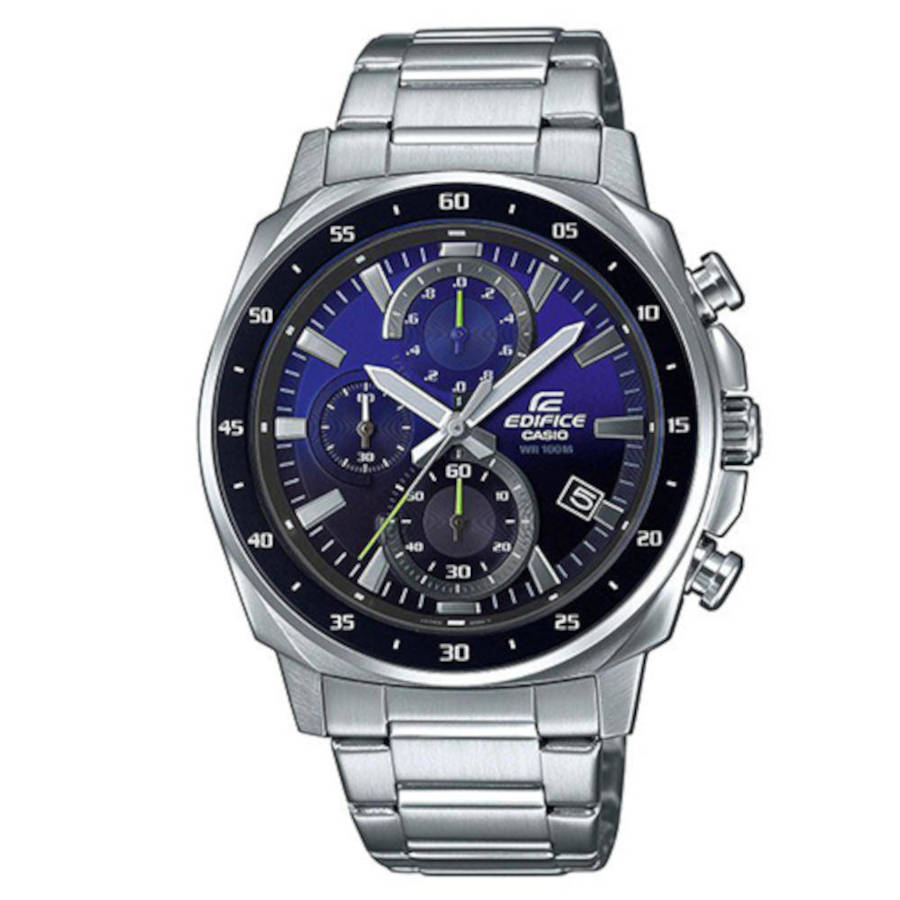 Casio Edifice Silver Stainless Steel Bracelet Chronograph EFV-600D-2AVUEF Casio Edifice Silver Stainless Steel Bracelet Chronograph EFV-600D-2AVUEF