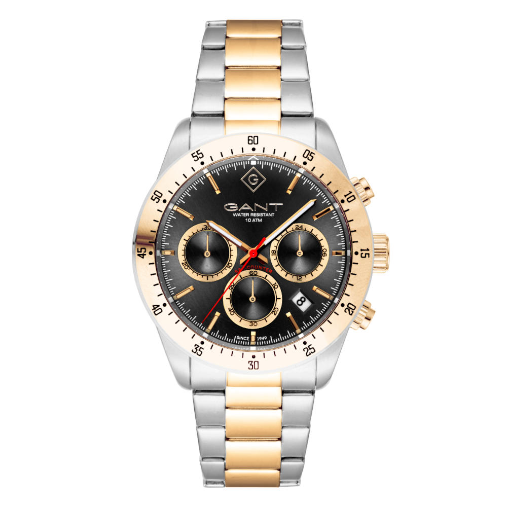 Gant Greenfield Two Tone Stainless Steel Bracelet Chronograph G202005 Gant Greenfield Two Tone Stainless Steel Bracelet Chronograph G202005