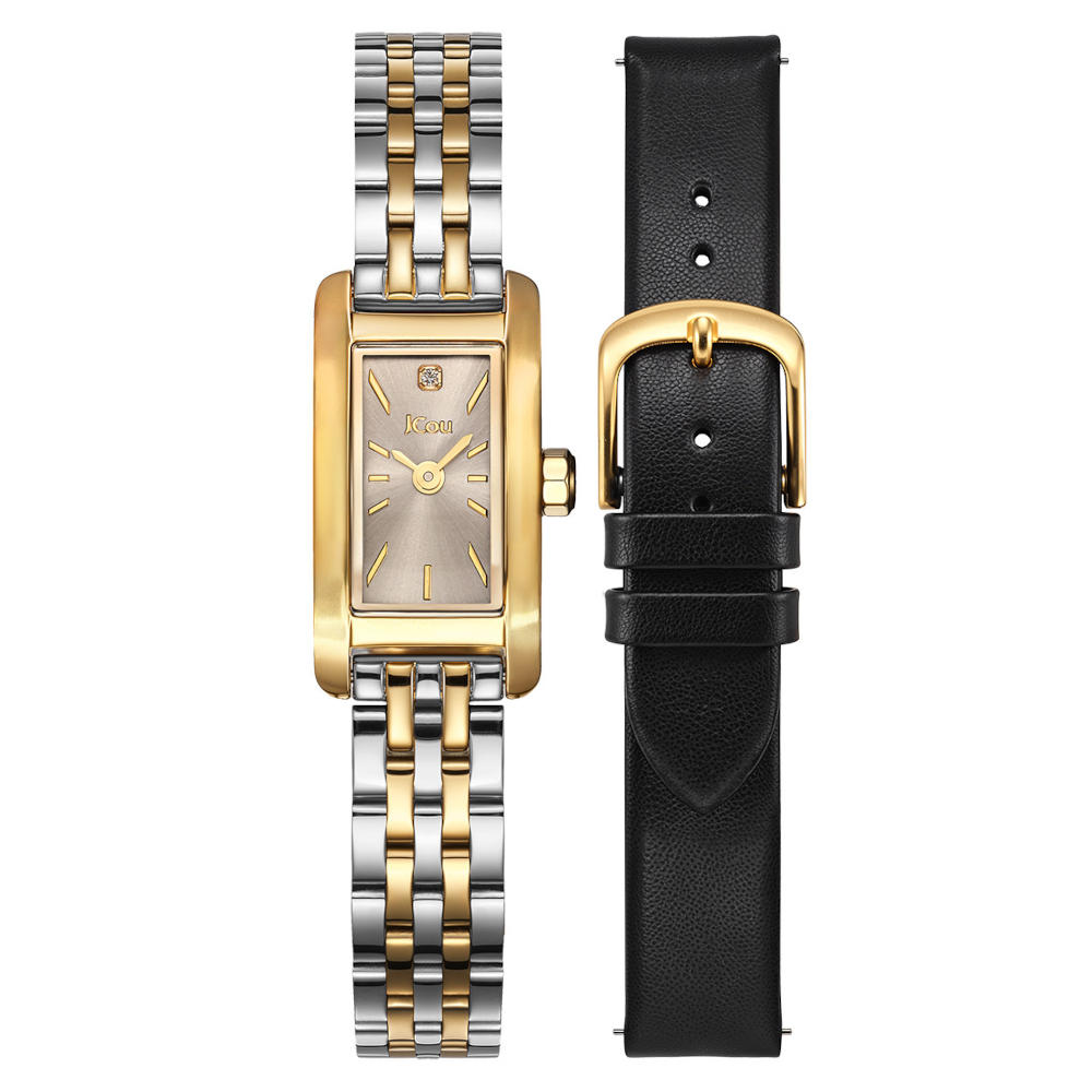 Jcou Ariadne Diamond Two Tone Stainless Steel Bracelet Limited Edition Gift Set JU19086-3 Jcou Ariadne Diamond Two Tone Stainless Steel Bracelet Limited Edition Gift Set JU19086-3
