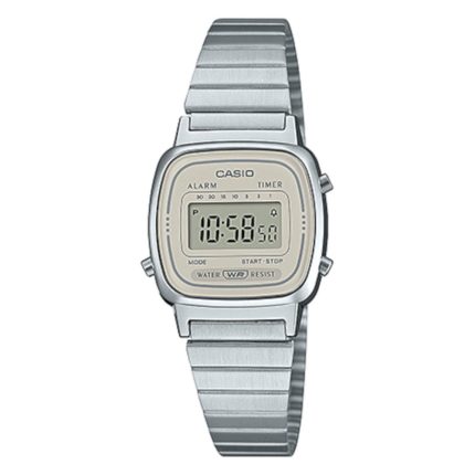 Casio Vintage Silver Stainless Steel Bracelet LA-670WEA-8AEF