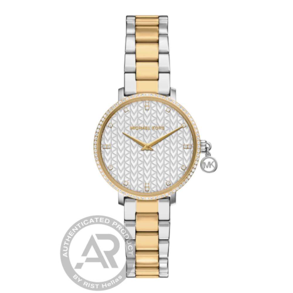 Michael Kors Pyper Crystals Two Tone Stainless Steel Bracelet MK7574 Michael Kors Pyper Crystals Two Tone Stainless Steel Bracelet MK7574