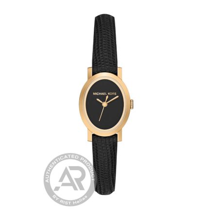 Michael Kors Maude Black Leather Strap MK7585