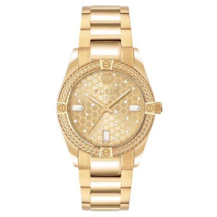Philipp Plein Icon Chain Crystals Gold Stainless Steel Bracelet PW1FA0425