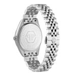 Philipp Plein Date Superlative Monogram Silver Stainless Steel Bracelet PWYFA0826
