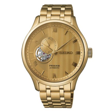 Seiko Presage Japanese Garden Gold Stainless Steel Bracelet SSA468J1