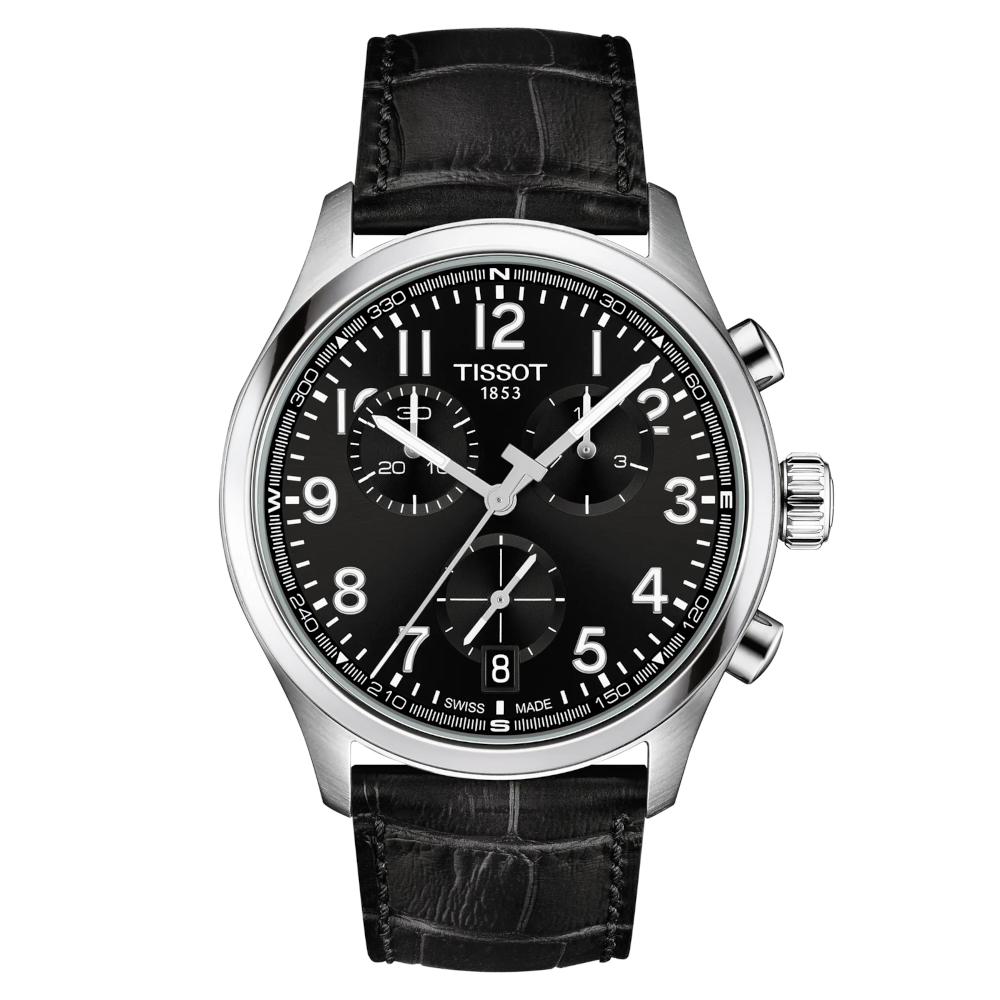 Tissot T-Sport Chrono L Black Leather Strap Chronograph T1164171605200 Tissot T-Sport Chrono L Black Leather Strap Chronograph T1164171605200