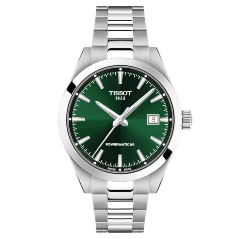 Tissot T-Classic Gentleman Powermatic 80 Automatic Silver Stainless Steel Bracelet T1658071109100