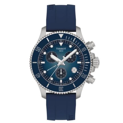 Tissot T-Sport Seastar 1000 Chronograph Blue Silicone Strap T1202171704100