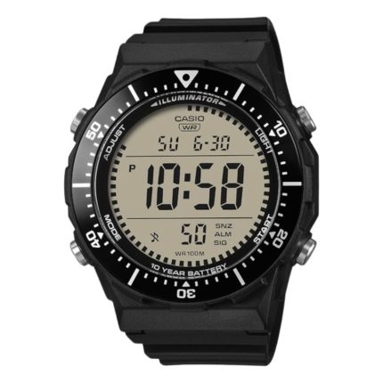Casio Collection Digital Black Rubber Strap AE-1700H-1AVEF
