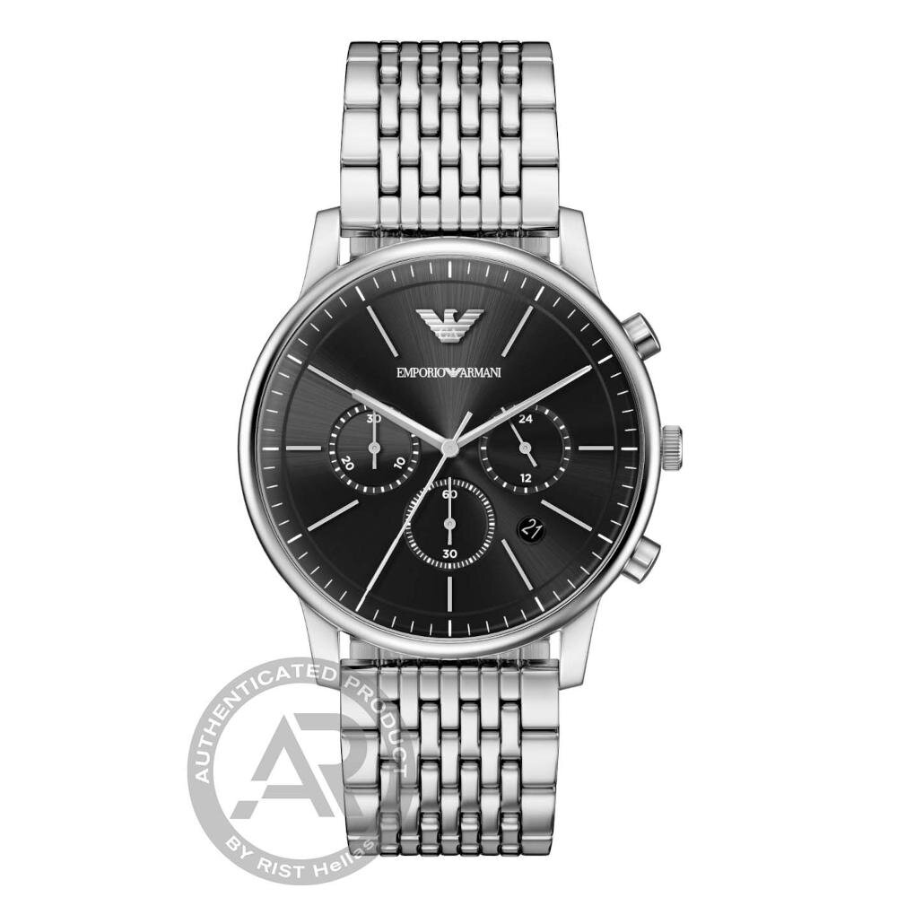 Emporio Armani Minimalist Stainless Steel Bracelet Chronograph AR11772