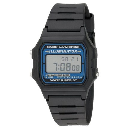 Casio Collection Black Digital Rubber Strap F-105W-1A