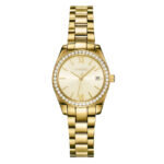 Gregio Perlee Crystals Gold Stainless Steel Bracelet GR660022