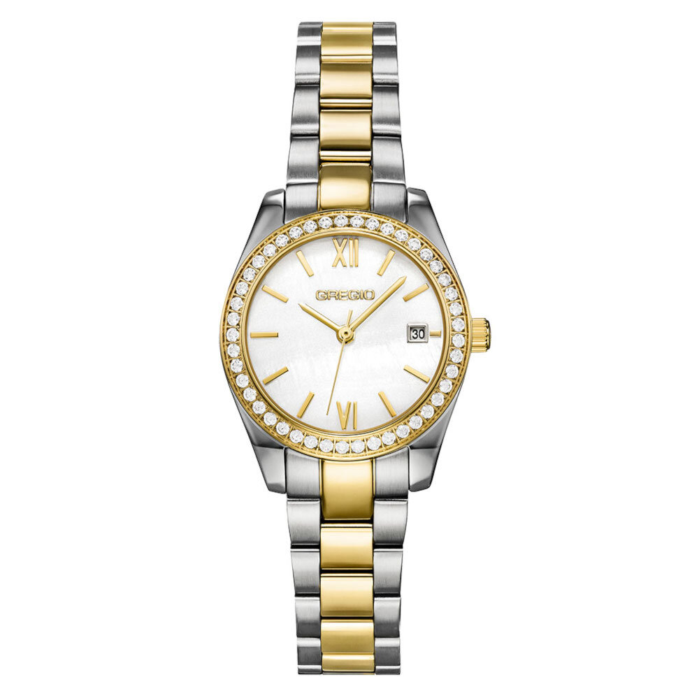 Gregio Perlee Crystals Two Tone Stainless Steel Bracelet GR660040 Gregio Perlee Crystals Two Tone Stainless Steel Bracelet GR660040