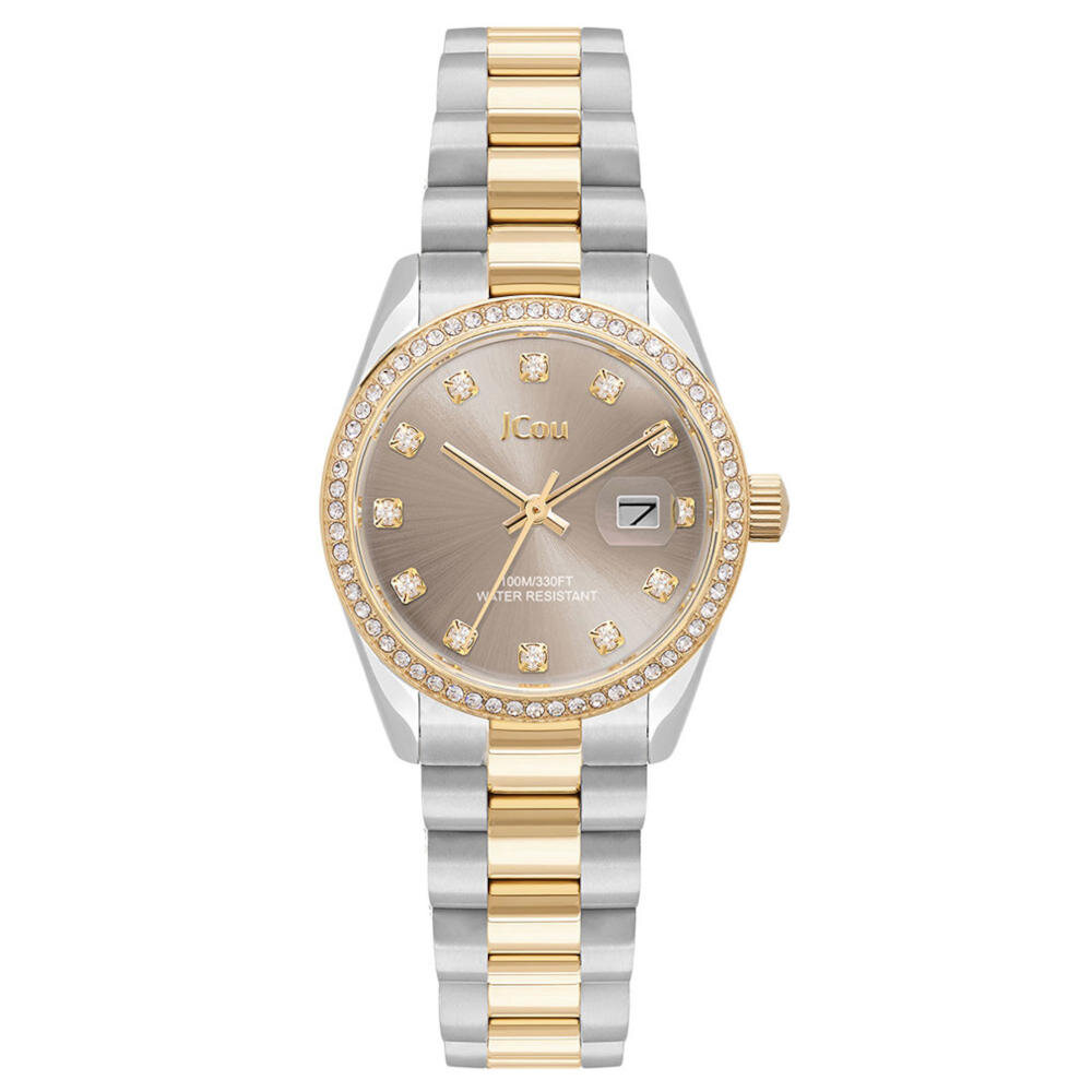 Jcou Iris Crystals Two Tone Stainless Steel Bracelet JU19082-3 Jcou Iris Crystals Two Tone Stainless Steel Bracelet JU19082-3