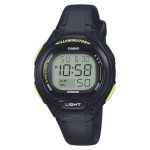 Casio Collection Chronograph Black Rubber Strap LW-203-1BVEF