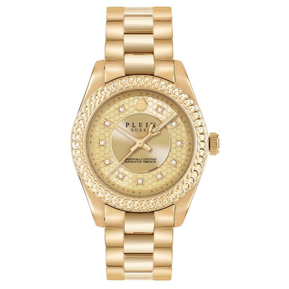 Philipp Plein Queen Supreme Crystals Gold Stainless Steel Bracelet PW7FA0526