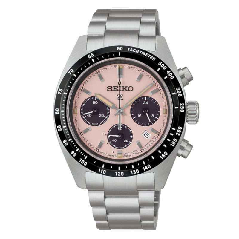 Seiko Prospex Speedtimer Solar Chronograph Silver Stainless Steel Bracelet SSC963P1
