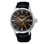 Seiko Presage "Rusty Nail" Cocktail Time GMT Automatic Black Leather Strap SSK039J1