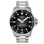 Tissot Seastar 2000 Powermatic 80 Automatic Silver Stainless Steel Bracelet T1209071105100
