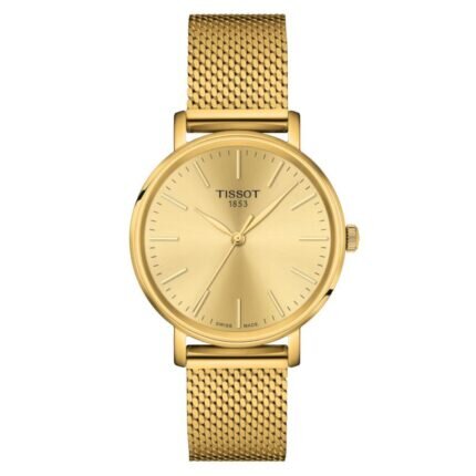Tissot T-Classic Everytime Gold Stainless Steel Bracelet T1432103302100