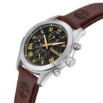 Timberland Ashmont Stainless Brown Leather Strap TDWGF0082601