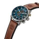 Timberland Calahan Stainless Brown Leather Strap TDWGF0095401