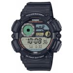 Casio Collection Dual Time Chronograph Black Rubber Strap WS-1500H-1AVEF
