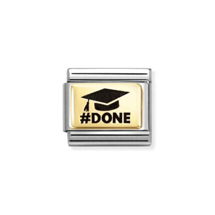 NOMINATION COMPOSABLE CLASSIC LINK DONE IN 18K GOLD 030166/74