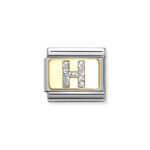 NOMINATION COMPOSABLE CLASSIC LINK LETTER H IN 18K GOLD 030291/08