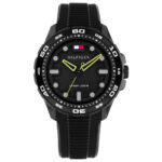 Tommy Hilfiger Regatta Black Rubber Strap 1792266
