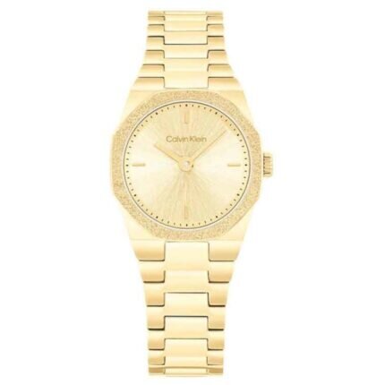 Calvin Klein Geometric Elegance Gold Stainless Steel Bracelet 25100142