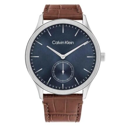Calvin Klein Tailored Brown Leather Strap 25200552
