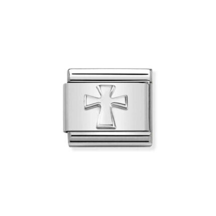 NOMINATION COMPOSABLE CLASSIC LINK CROSS IN STERLING SILVER 330106/02