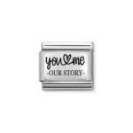 NOMINATION COMPOSABLE CLASSIC LINK YOU AND ME STORY IN STERLING SILVER 330111/31
